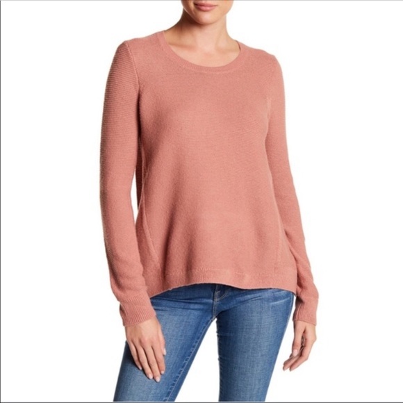 Madewell Riverside Textured Sweater Dusty Rose - Picture 3 of 5